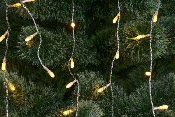 Электрогирлянда Сосульки желтые встроенный светодиод (LED) 100 ламп 2 м