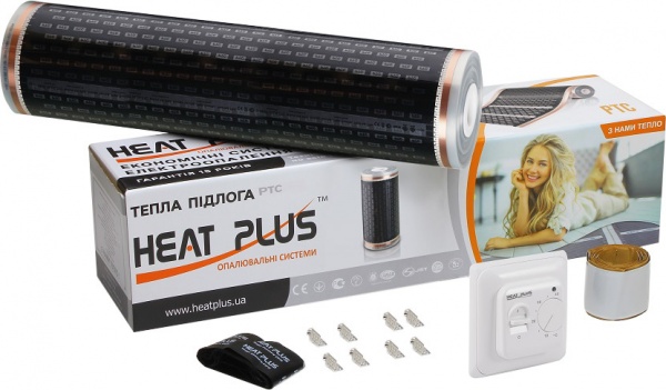 Комплект для теплого пола Heat Plus с терморегулотором М5.16 (5 кв.м) HP05PTC
