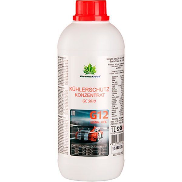 Антифриз GreenCool GС5010 G12 1л червоний 