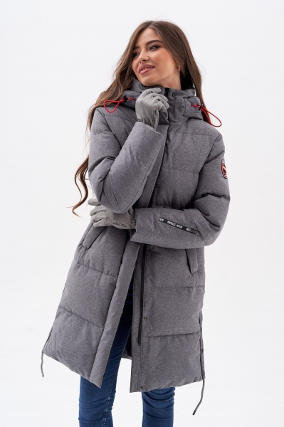 Куртка жіноча Avecs AV-70461/2 р.50 сірий