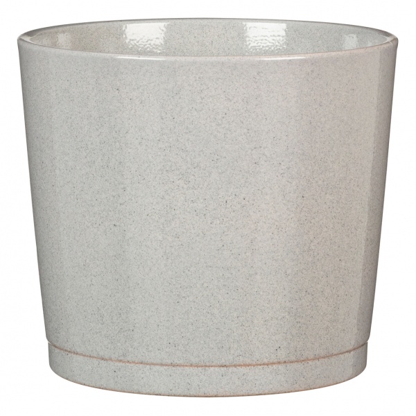Кашпо керамическое Scheurich круглый 10,44 л серо-коричневый (146764) 