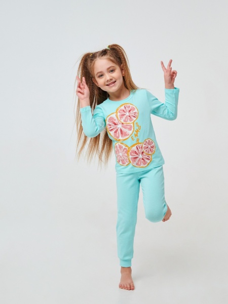 Піжама дитяча для дівчаток Smil р.116 синій 