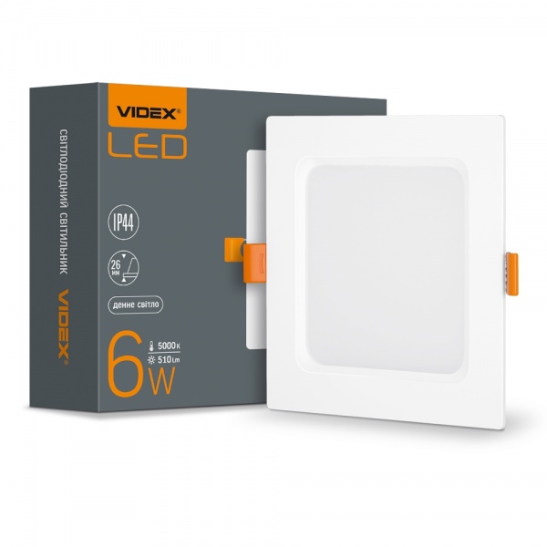 Світильник вбудовуваний (Downlight) Videx LED Back 5000 К 26341 