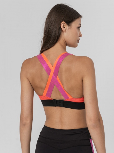 Бра 4F SPORTS BRA STAD014 H4Z22-STAD014-20S р.XS чорно-червоний