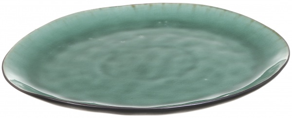 Блюдо овальне Glaze Green 33,5x29 см 2 сорт Bella Vita 