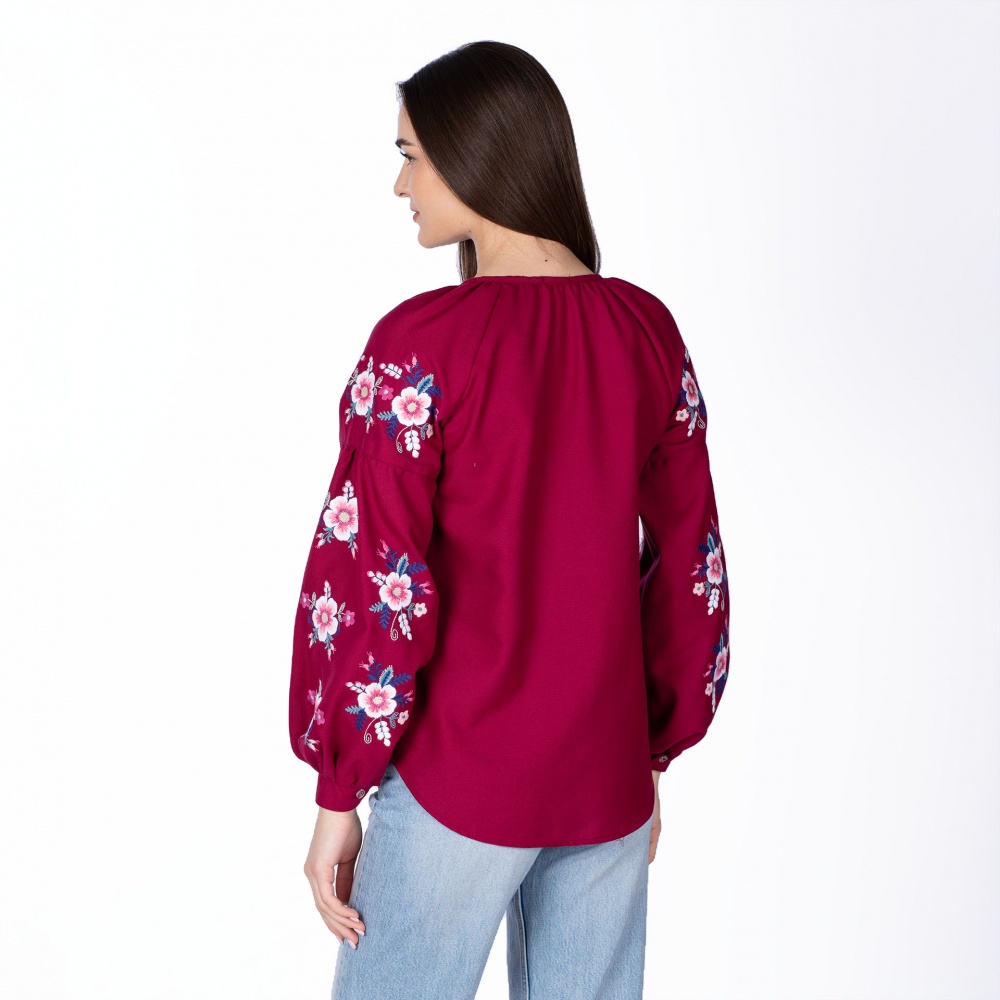 Вишиванка Едельвіка р. S бордовий 377-24/00