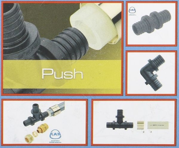 Соединитель KAN Push с манжетой с внутренней резьбой