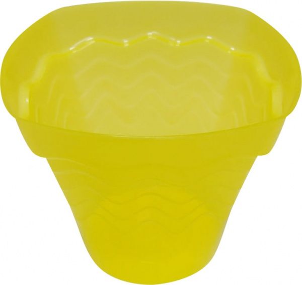 Кашпо декоративное ВОЛНА D 184 фигурный 2 л желтый 