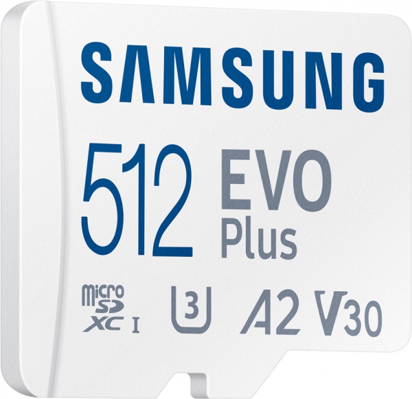 Карта памяти Samsung microSDXC 512 ГБ Class 10 (MB-MC512KA/RU) EVO Plus UHS-I + SD адаптер 