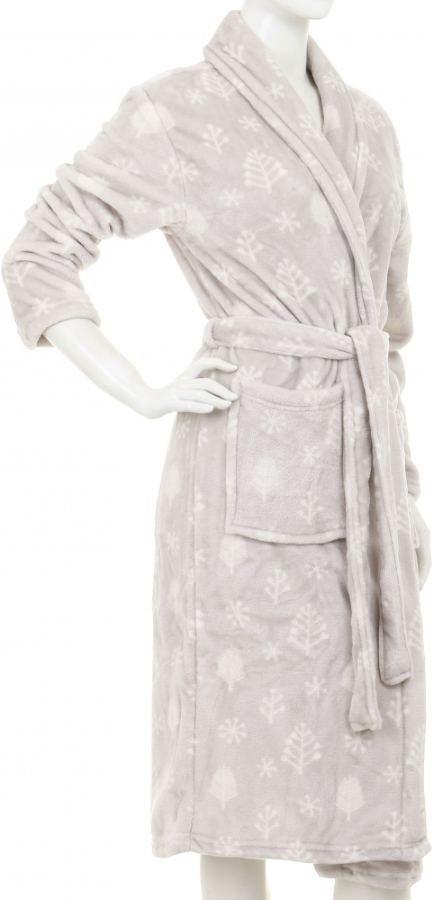 Халат женский La Nuit Home Форест р. XS розовый с рисунком forest-topstar