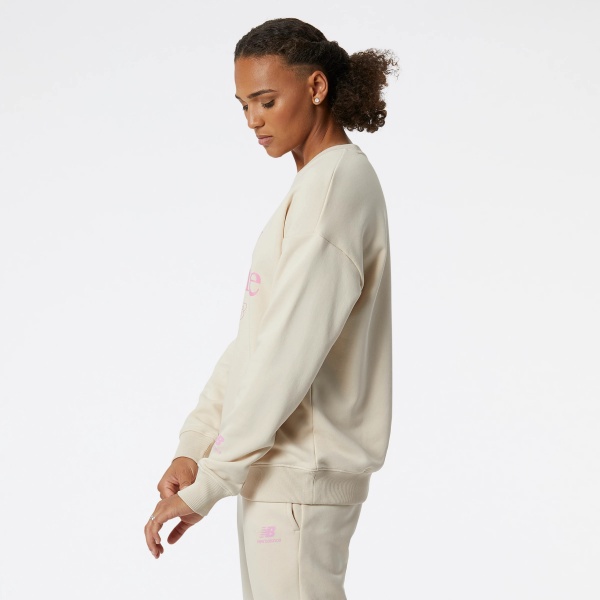 Свитшот New Balance WT21508CTU р. XL бежевый