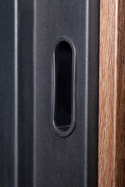 Двері вхідні Revolut Doors В-617 модель 234-237 дуб тютюн / дуб немо срібний 2050x950 мм ліві