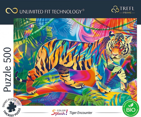 Пазли Trefl Зустріч із тигром 500 елементів 37453