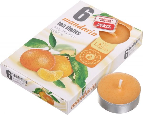Набір свічок Мандарин 6 шт.