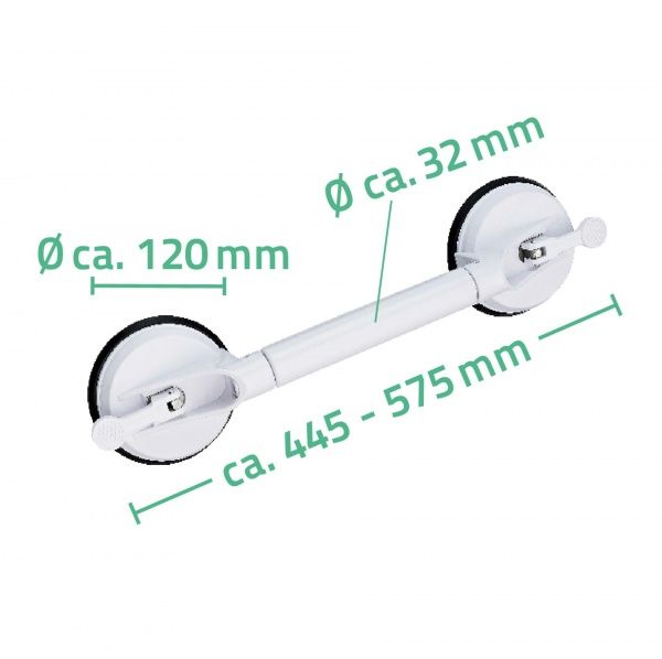 Поручень Ridder телескопический на присосках 44,5-57,5 см