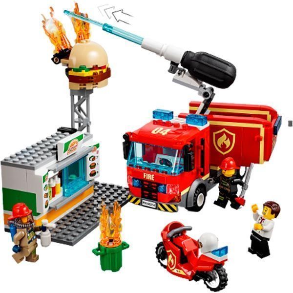 Конструктор LEGO City Пожар в бургер-баре 60214