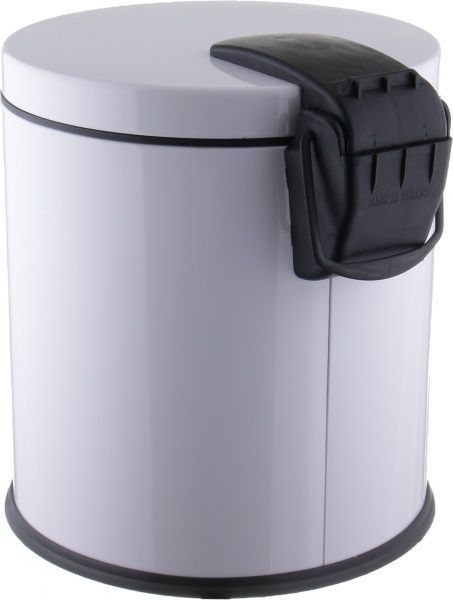 Ведро для мусора EforMetal с педалью 20 л белый 817 colored
