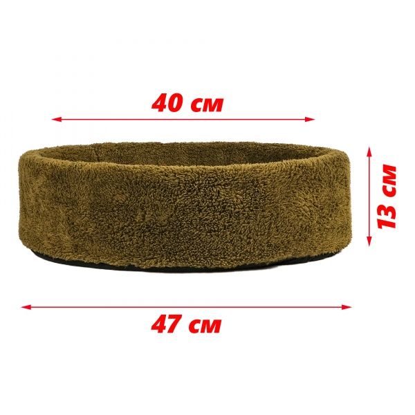 Лежак с подушкою FX home оливковый 47x47x13 см