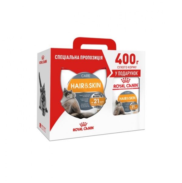 Корм Royal Canin Hair&Skin Care 2 кг + 400 г