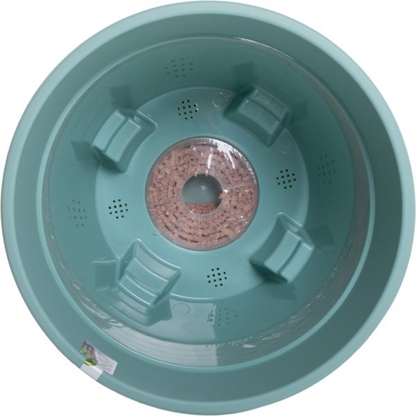 Горщик пластиковий Santino Latina круглий 11,5л світло-блакитний 