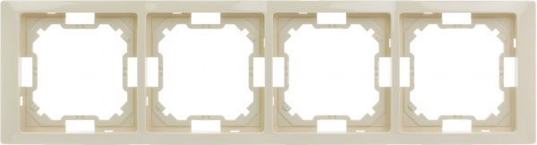 Рамка чотиримісна Simon Basic Neos універсальна кремовий BMRC4/12