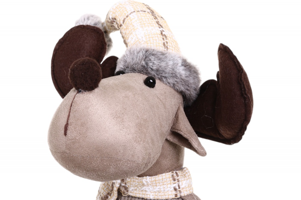 Декорація новорічна Лось на висувних ніжках 24x77 см коричневий 2 асортимента LF2223028AB