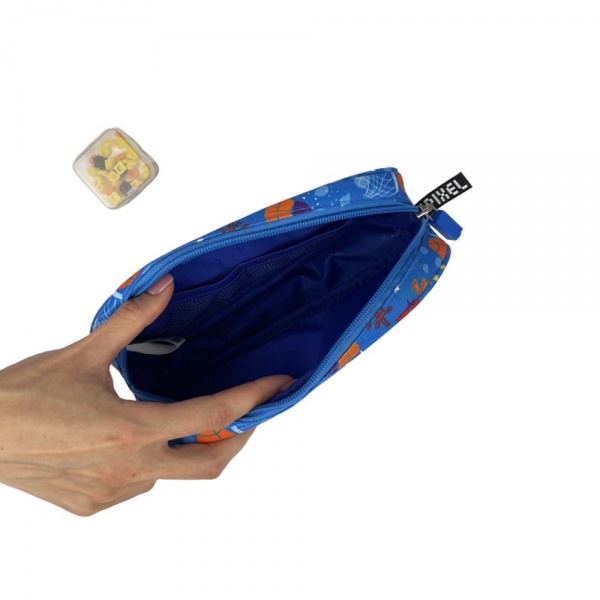 Пенал на молнии Futuristic Kids Баскетбол U21-X012-D Upixel синий