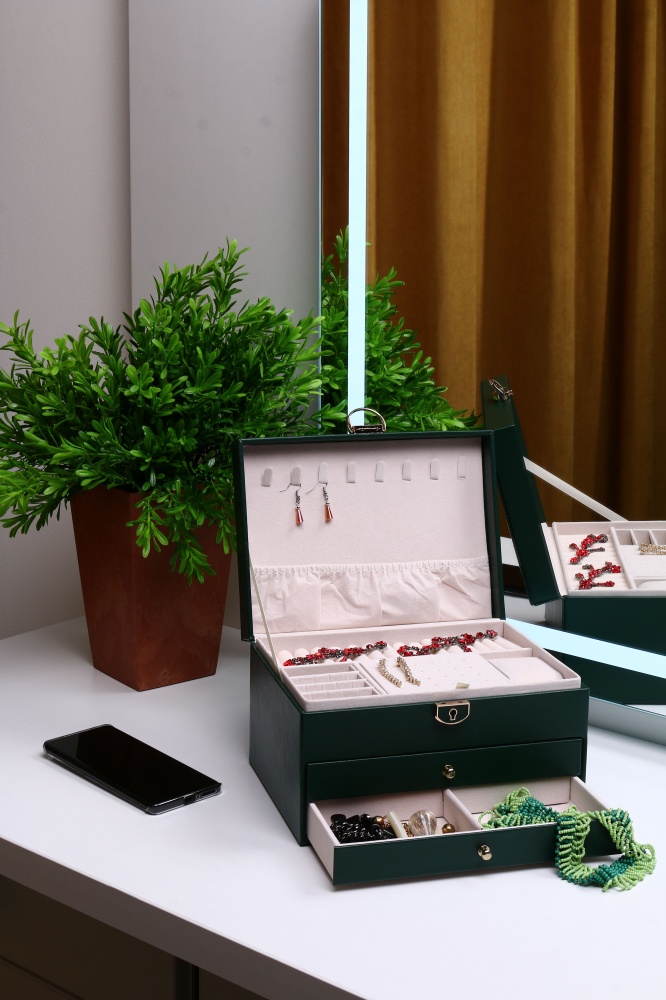 Скринька для прикрас Chic 23х17х13 зелена