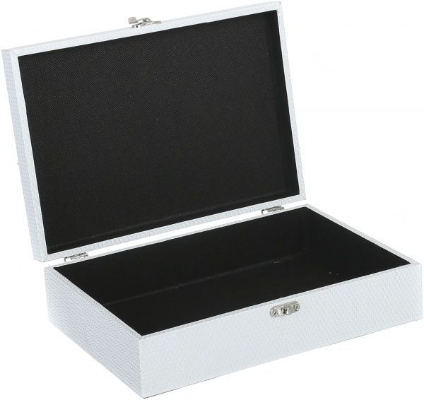 Сундучок Соты 26,5х18,5х7 см серый