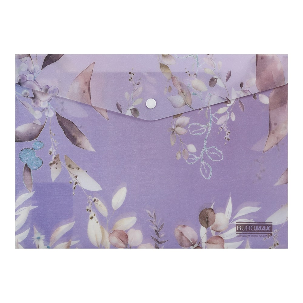Папка-конверт ARABESKI А4 сливовий Buromax BM.3943-48