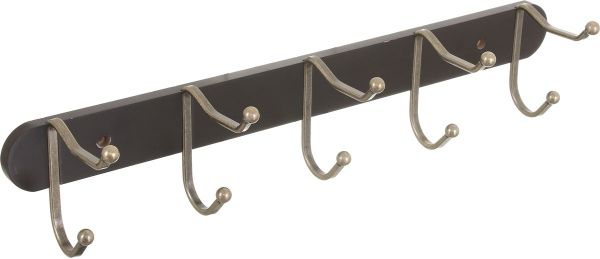 Планка с крючками Axentia 130862 51x11,3x10,7 см коричневая