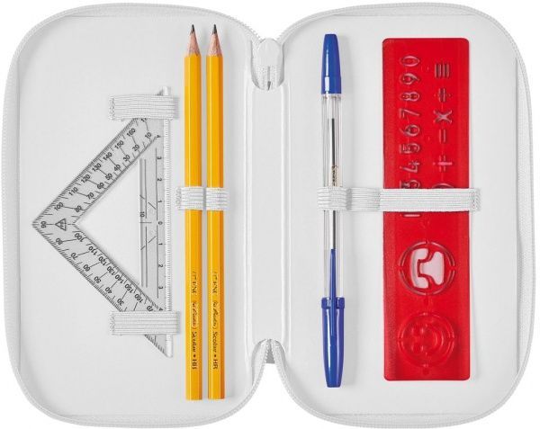 Пенал шкільний Triple Unicorn 31 предмет 50026203 Herlitz рожевий