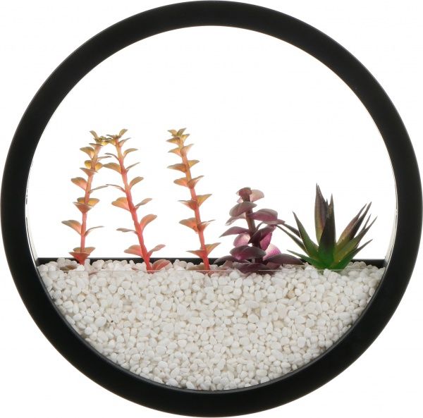 Декор настенный Nature круглый 25x25 см черный 