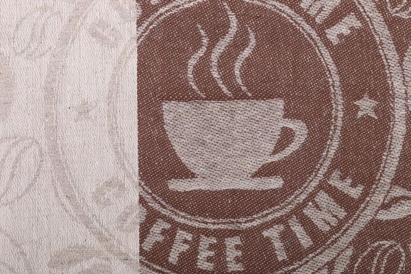 Рушник Кава-пауза 1 46x70 см Білоруський льон зелений 