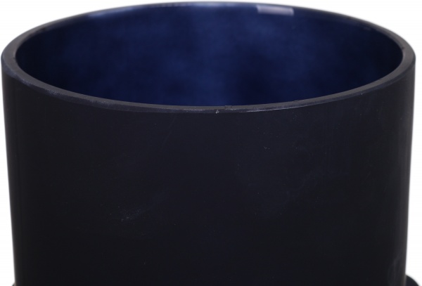 Ваза стеклянная Bubbles 16,5 см черная 