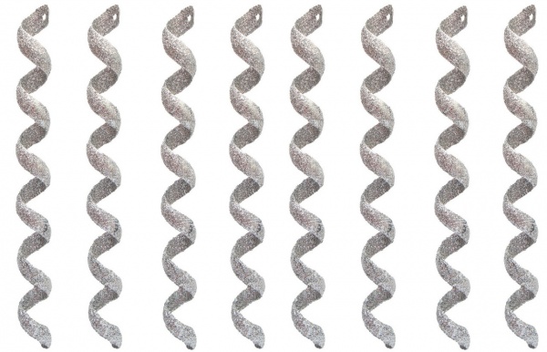 Декоративна підвіска Девілон Спіральки 8 шт. 20 см 250348