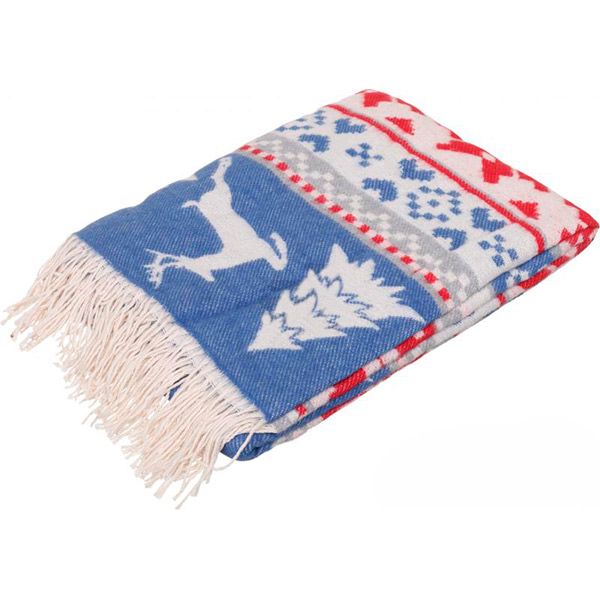 Плед Ярослав New Year cotton blue 140x200 см