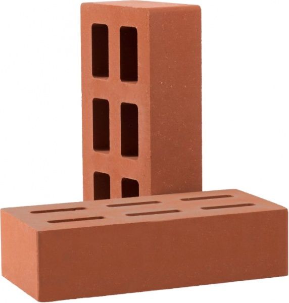 Кирпич гиперпрессованный РУБЕЛЭКО Гладкий пустотелый (КСПГ4) клинкер красный