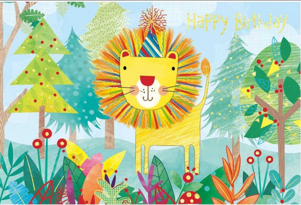 Открытка поздравительная POP-UP с 3D-рисунком всередине и с конвертом 