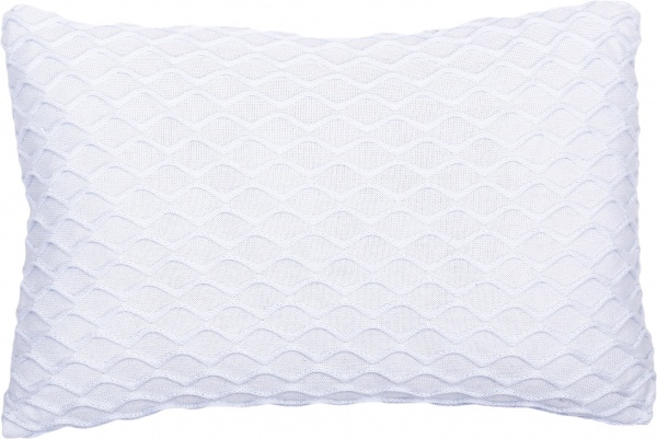 Подушка вязаная Коса 30x45 см нефрит 