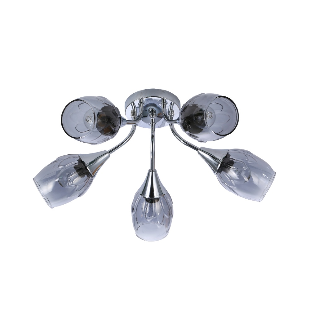 Люстра Miorro Vello 500х200 мм 5x40 Вт E27 хром 51-311-012