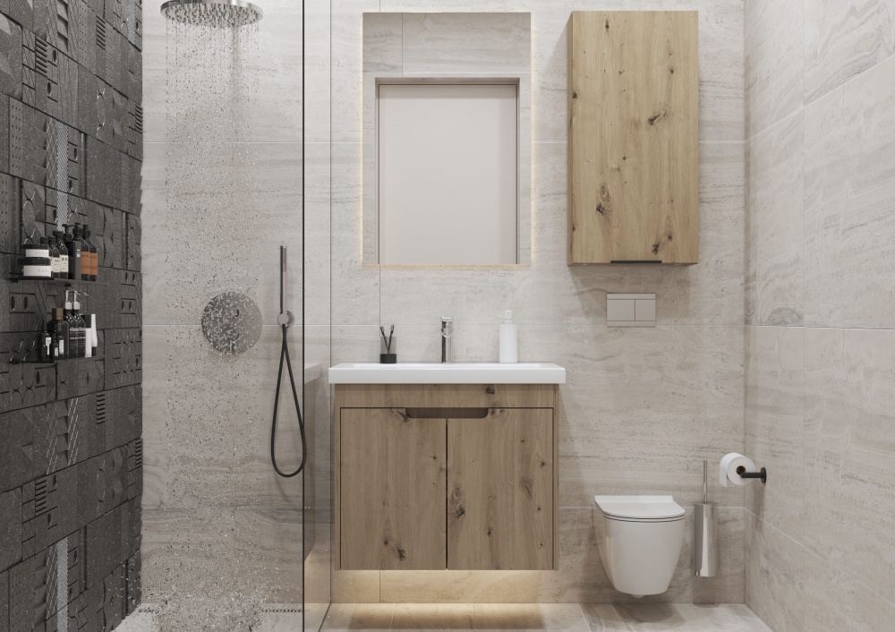 Тумба консольная Грейд Lina дуб артизан под умывальник Como 70