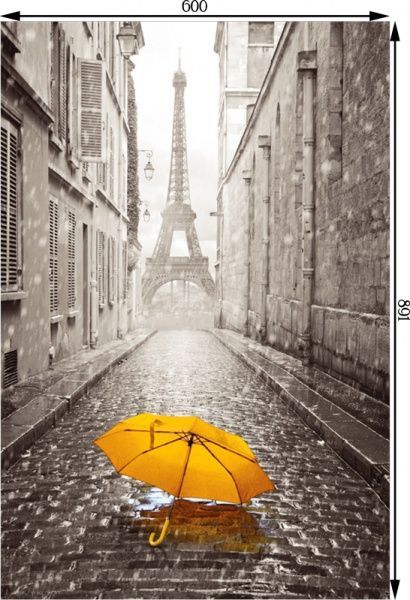 Плитка Tiger Желтый зонтик панно 89,1x60 