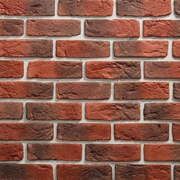 Плитка бетонная прямая Саватекс Декор Кирпич клинкерный красный 0,6 кв.м 