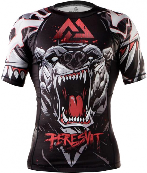 Футболка Peresvit Battle Bear Short Sleeve Rash Guard 501218-846 р.S чорний