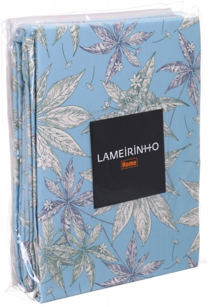 Комплект постельного белья Mirandela семейный бежевый с голубым Lameirinho 