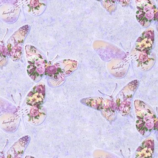 Славянские обои Kolorit В27.4 Бабочки 8086-07 0.53х10.05 м