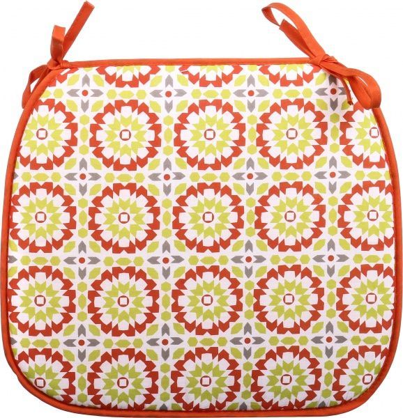 Подушка на стул Мозаїка 33X38X2см оранжевый UP! (Underprice)