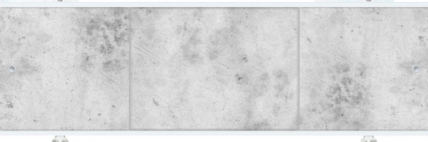 Панель для ванни МетаКам Преміум А 1,48 сірий бетон