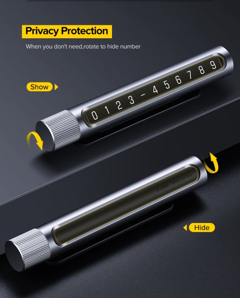 Табличка інформаційна UGREEN LP151 Temporary Parking Card Space Gray (50722)